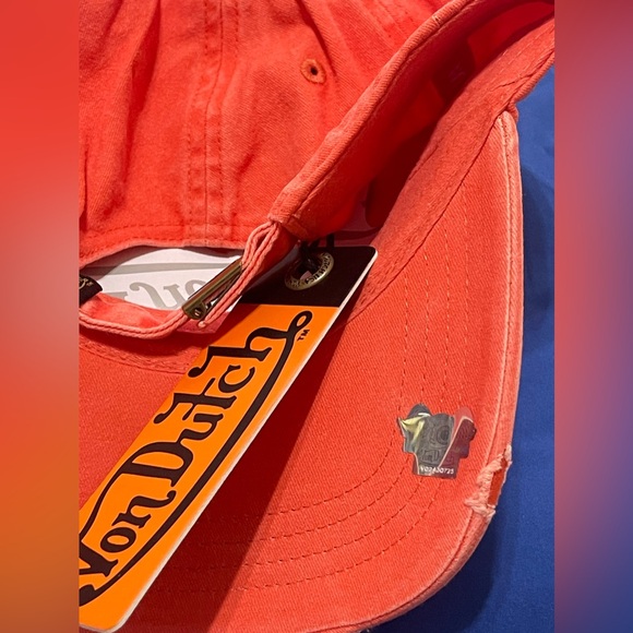 Von Dutch Unisex Strap back Distressed Cap - Picture 7 of 8